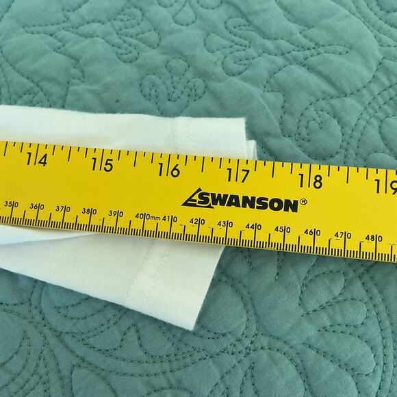 Marushka Womens Three Quarter Long Sleeve Hibiscus Screen Printed Tee Large - Picture 9 of 9